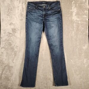 Lucky Brand Sweet N Straight Jeans Women's 32X33 Blue Excellent Dark Wash 10/30